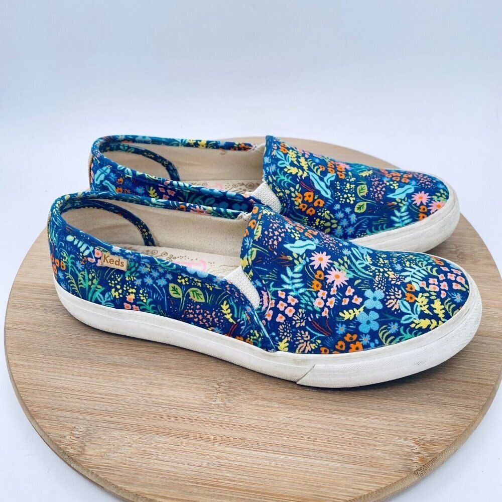 Keds Rifle Paper Co Shoes Womens 8.5 Multicolor Floral Canvas - Picture 7 of 11